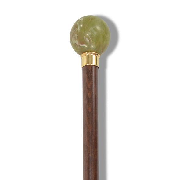 FWS3 Imitation Onyx Ball Top Walking Stick