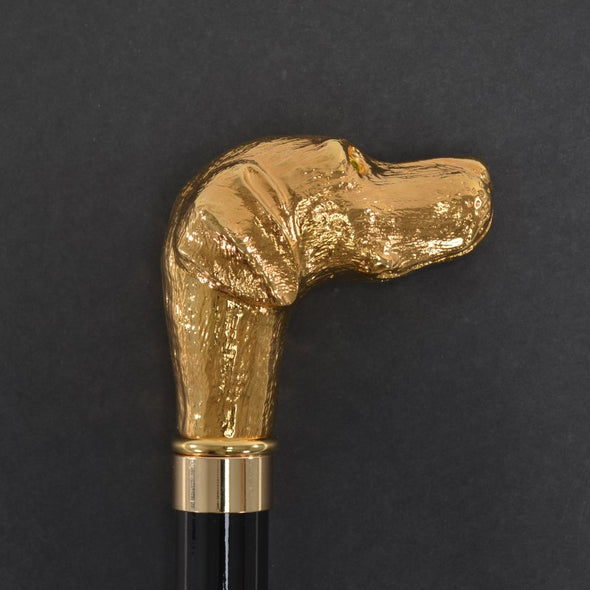 TEL14 (8 Rib) Gilt Finish Classic Dog Head