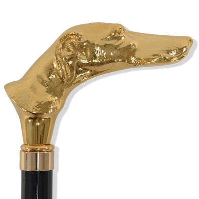 TEL8 (10 Rib) Gilt Classic Greyhound Head