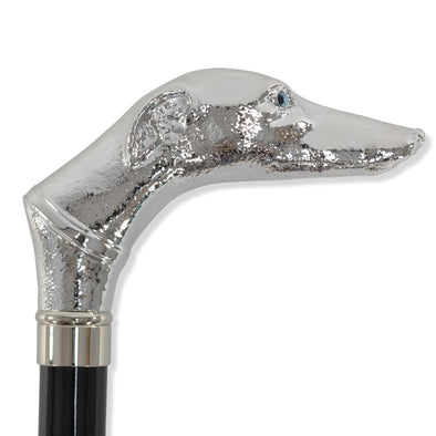 TEL13 (8 Rib) Nickel Finish Greyhound Head
