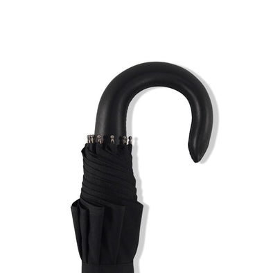 TEL10 (10 Rib) Black Leather Crook