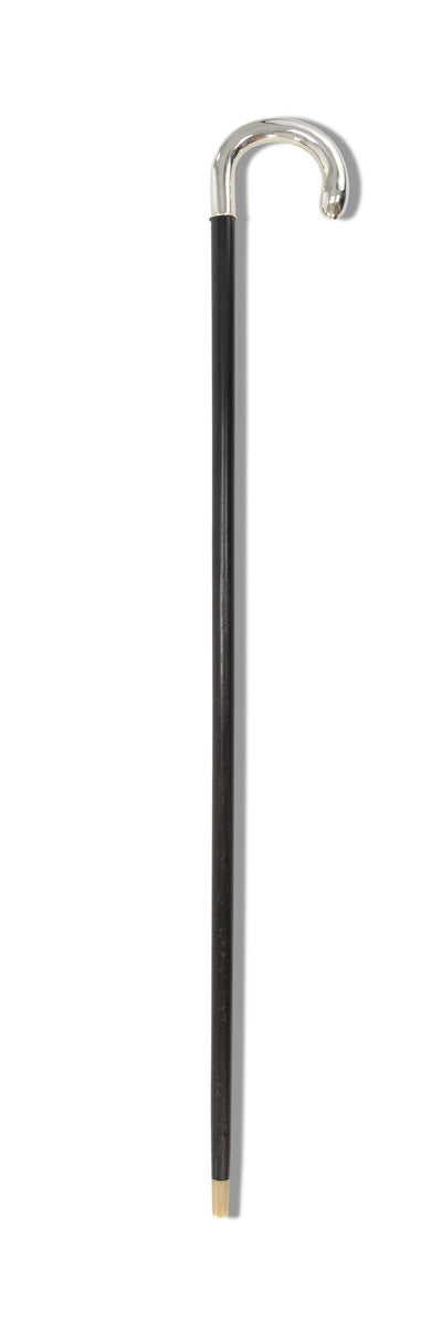 EWS6 Silver Hallmarked Crook or Crutch Dress Stick (2 Handle Options)