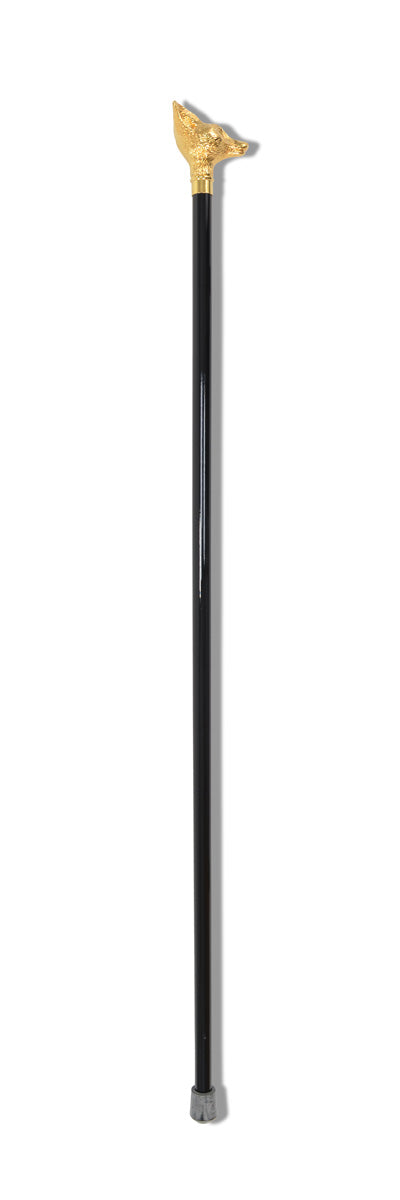 FWS7 Gilt Finish Animal Head Walking Stick (13 Handle Options)