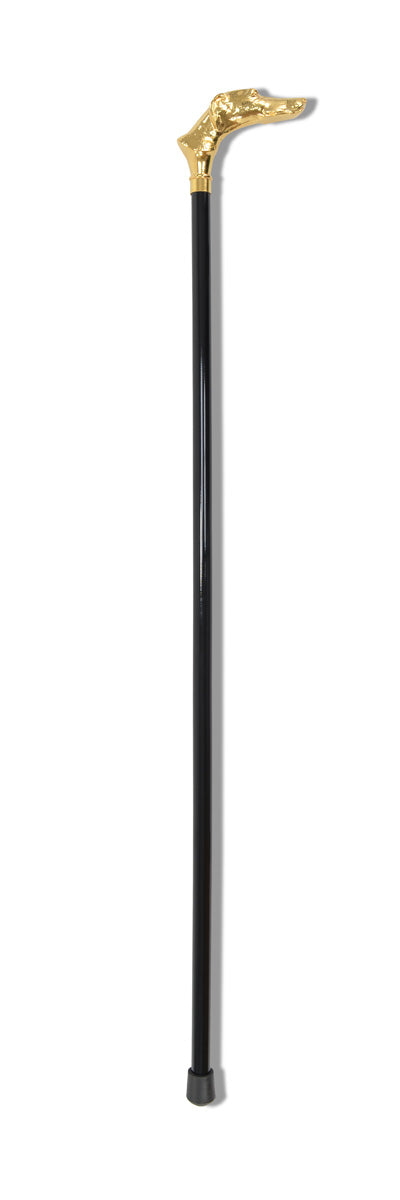 FWS7 Gilt Finish Animal Head Walking Stick (13 Handle Options)