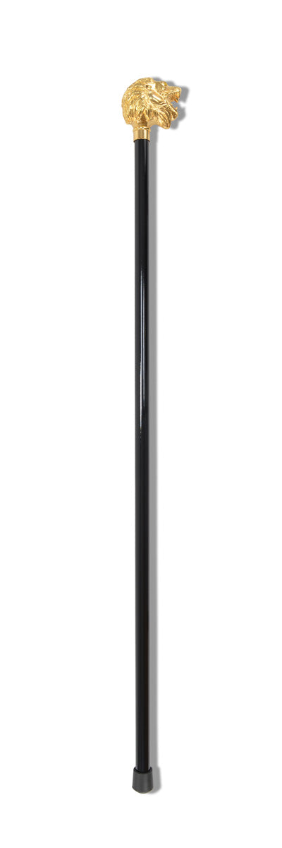 FWS7 Gilt Finish Animal Head Walking Stick (13 Handle Options)