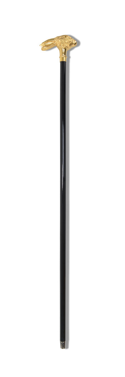 FWS7 Gilt Finish Animal Head Walking Stick (13 Handle Options)