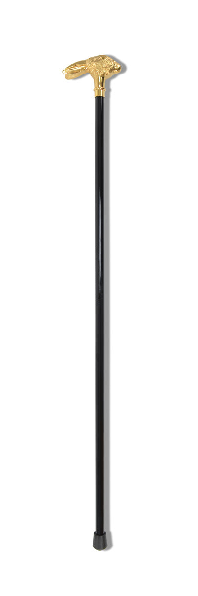 FWS7 Gilt Finish Animal Head Walking Stick (13 Handle Options)