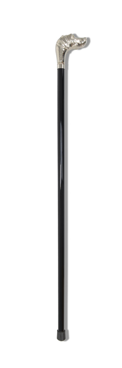FWS2 Nickel Finish Animal Head Walking Stick (13 Handle Options)
