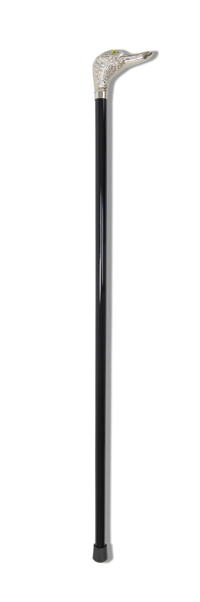 FWS2 Nickel Finish Animal Head Walking Stick (13 Handle Options)