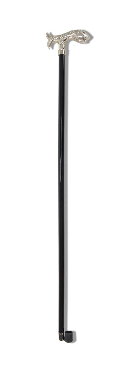 FWS2 Nickel Finish Animal Head Walking Stick (13 Handle Options)