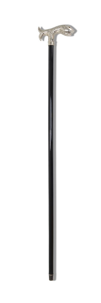 FWS2 Nickel Finish Animal Head Walking Stick (13 Handle Options)