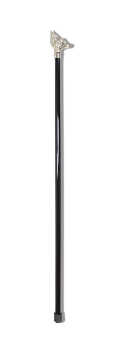 FWS2 Nickel Finish Animal Head Walking Stick (13 Handle Options)