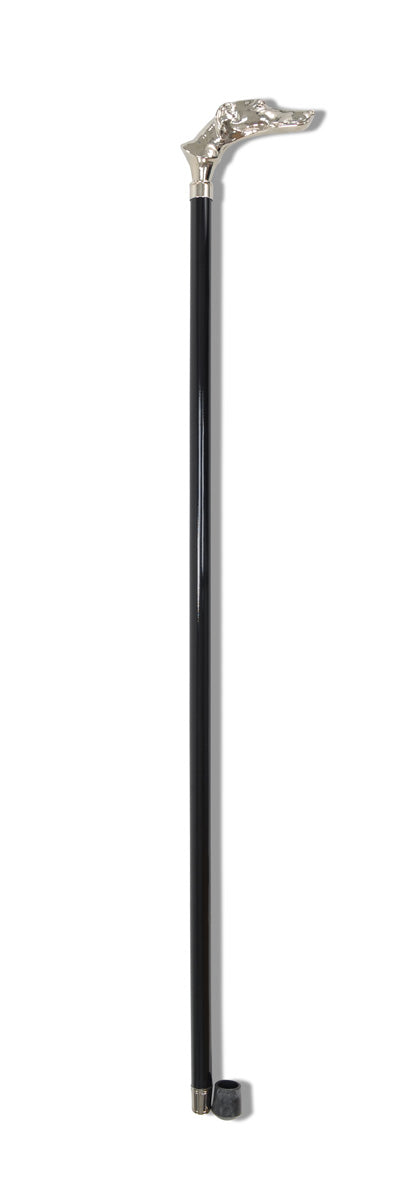 FWS2 Nickel Finish Animal Head Walking Stick (13 Handle Options)