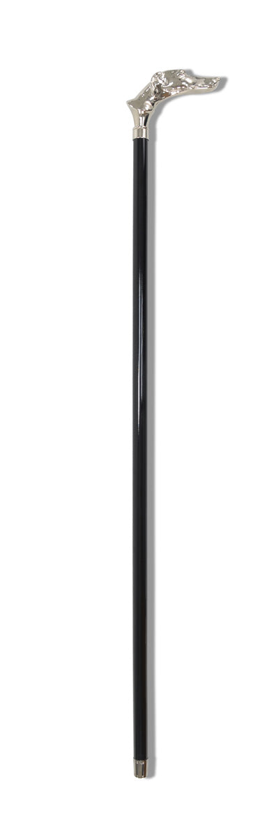 FWS2 Nickel Finish Animal Head Walking Stick (13 Handle Options)