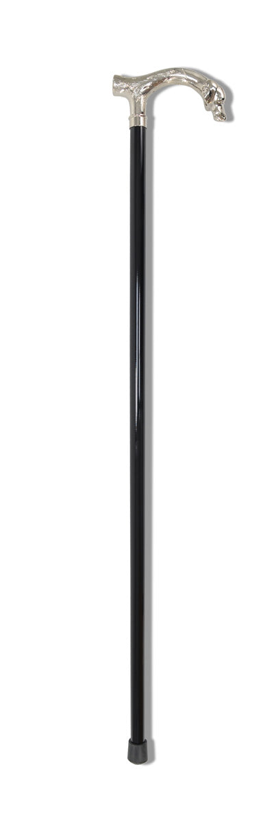 FWS2 Nickel Finish Animal Head Walking Stick (13 Handle Options)