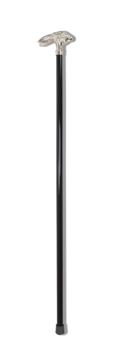 FWS2 Nickel Finish Animal Head Walking Stick (13 Handle Options)