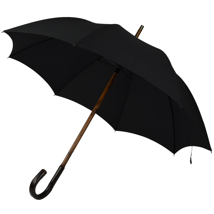 小物 FOX UMBRELLAS Fox Umbrellas | Maple Crook Telescopic Umbrella - Black