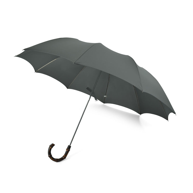 TEL4S (10 Rib) Scorched Whangee Crook – Fox Umbrellas