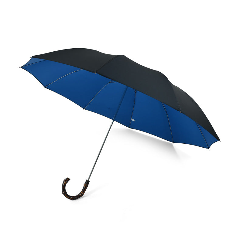 TEL4S (10 Rib) Scorched Whangee Crook – Fox Umbrellas